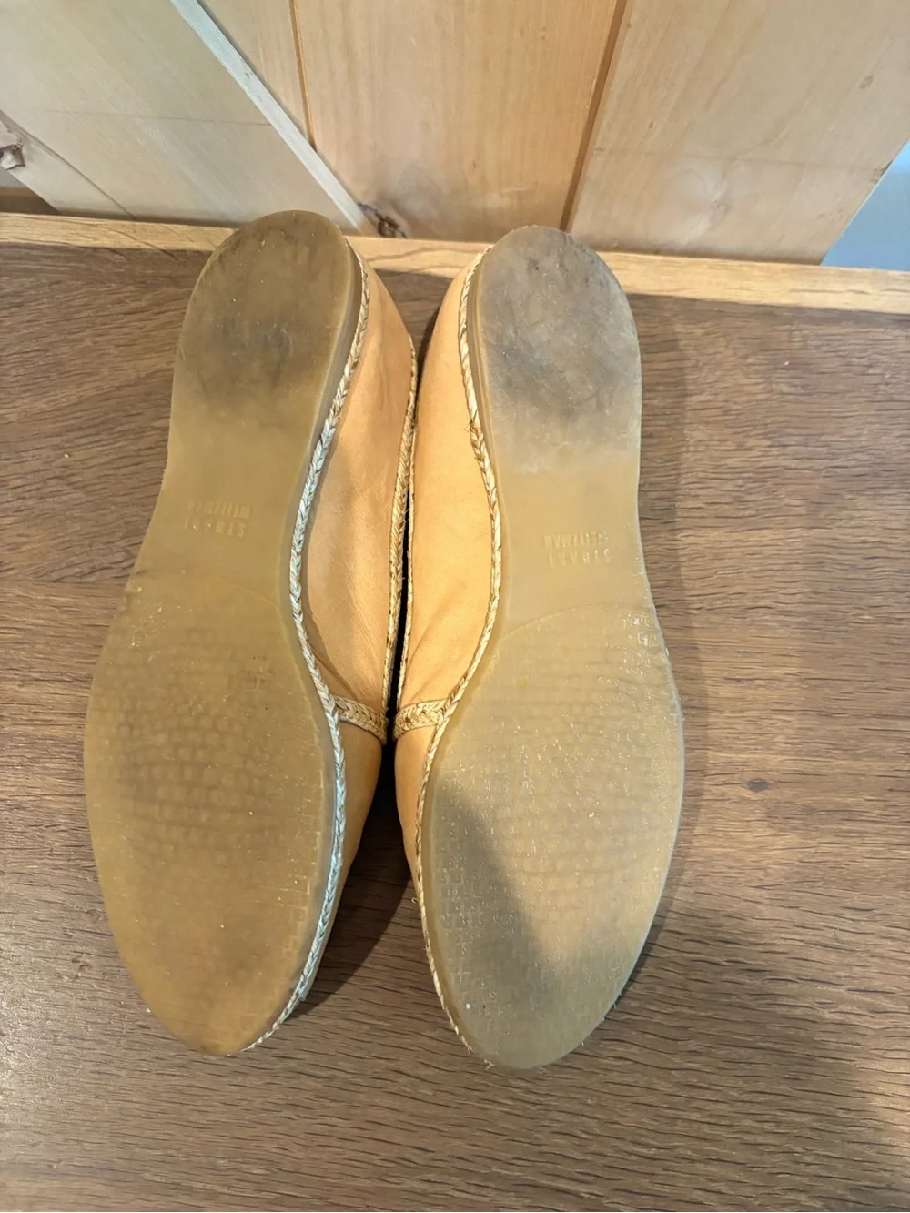 Stuart Weitzman  Espadrille Flats with Metallic Silver Cap Toe